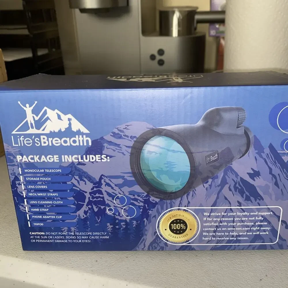Life’s Breadth 12X50 Monocular Telescope Sealed